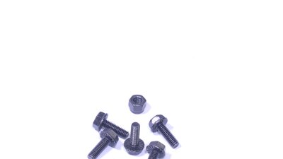 TBDL Bolt with flange 4 x 12 mm DIN6921, black (Set of 5)   (AT062)