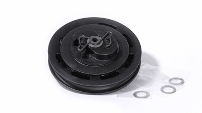 Plastic pulley with assembled easy start spring    (MP052)