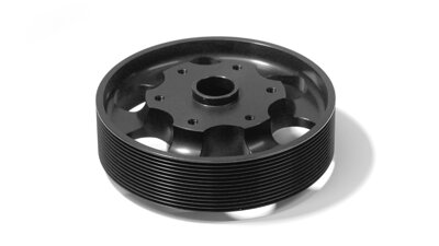 Pulley O 128 mm 13 grooves, black