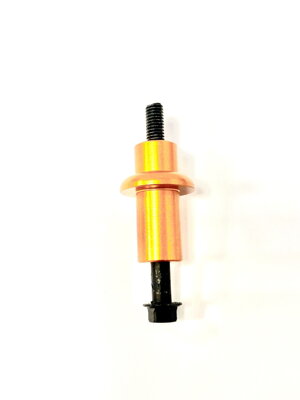 Aluminum spacer with pulley seat, orange   (MP046a)