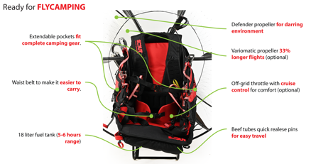 SCOUT One Carbon (v3) - the best adventure paramotor