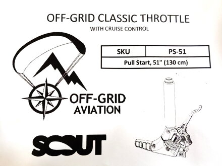 Off-Grid throttle PULL START