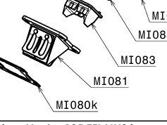 Reed valve complete with plastic flowguide and gaskets