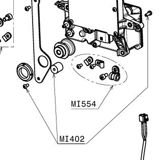 Antivibration mount 15 x 15 mm M4 with bolts (Set of 4)