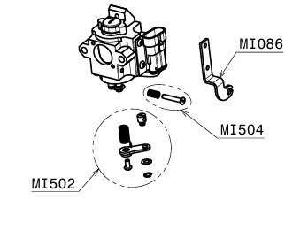 Air rotary valve lever