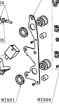 Stainless steel ring KM4 DIN981 (Set of 4)