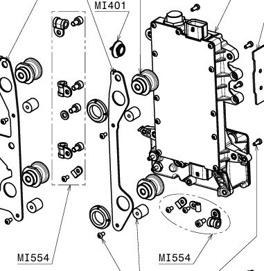 Complete engine cable gland and screw kits