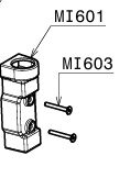 Sensor box cover with rubbers and screws
