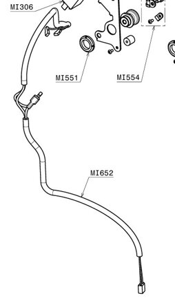 Electric starter wiring