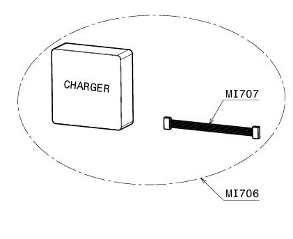 Battery charger with charging cable
