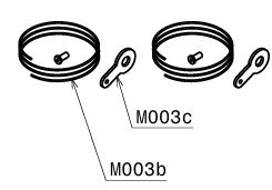Security cable fixing plate (Set of 2)