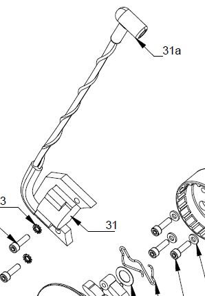 Electronic ignition coil (IDM) with Spark-plug cap and Bolts ?