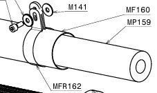 Silencer carbon bracket for carbon pipe with Rubber spacer (MFR162)