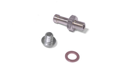 Brass junction, Bolt 6 x 6 mm Tbei DIN 7380 and Copper washer