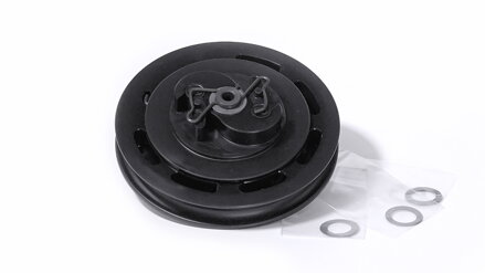 Plastic pulley with assembled Easy start spring and Rope