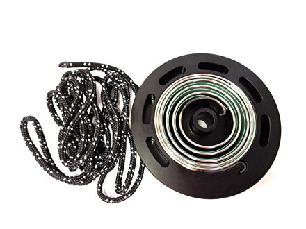 Plastic pulley with assembled Easy start spring and Rope