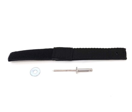 Airbox safety strap with washer and rivet MP093f