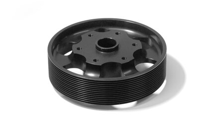 Pulley O 128 mm 13 grooves, black