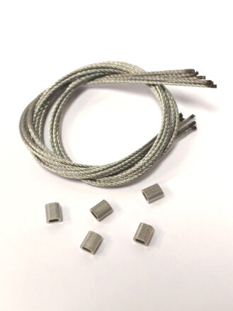 Security cable 45 cm with Aluminum clamp  (Set of 5) (MP141.5)