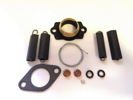 Exhaust flange (4 springs) with assembled Bushing 40/50 hours and Springs 