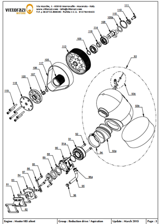 Eccentric assembled with Bearings