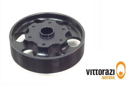 Pulley O 128 mm 15 grooves, black