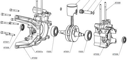 Engine carter block, black