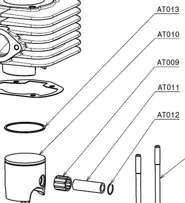 Piston complete O 47,6 mm SEL. B