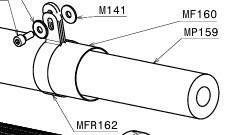 Silencer carbon bracket for carbon pipe with Rubber spacer (MFR162)