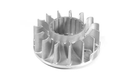 Flywheel (Selettra) with Aluminum toothed pulley incorporated 