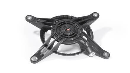 Starter structure in plastic with assembled Central pin M6