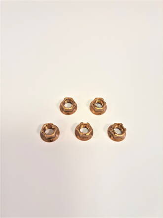 Copper lock nut high temperature 8 x 1,25 mm (Set of 5)