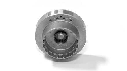 Flywheel (Selettra) with Aluminum toothed pulley incorporated ?