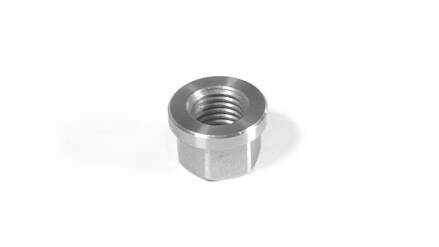 Nut with flange 10 x 1.25 mm and Ondulated spring washer O 10.5 x 18.0 mm (DIN 137B)