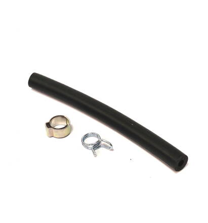 Pipe pressure 115 mm with Fixing clamp O 10,5 mm and Double wire spring (M095ak)