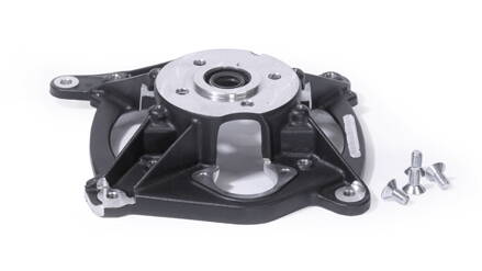 Engine carter support with Oil seal and Bolts, black (electric start version)