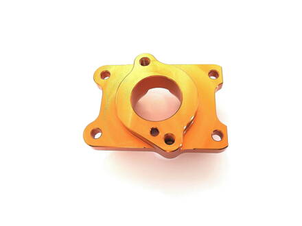 Carburetor flange, orange (Internal pulse circuit)   (ME084)