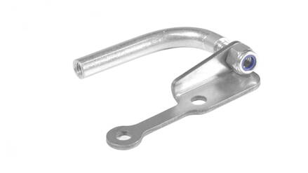 Bending passage in steel for throttle cable and Inox bracket 
