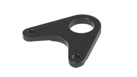 Support plate for electric starter with O-ring and Bolts, black