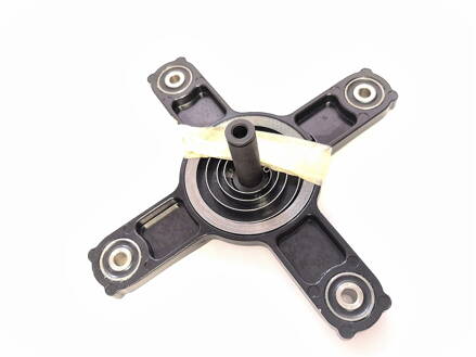 Starter structure with assembled Antivibration mounts and Central pin M8