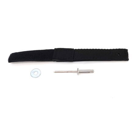 Airbox safety strap with washer and rivet (MP093f)