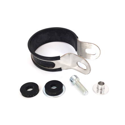 Silencer steel bracket for carbon pipe with fixing kit   (MP162b)